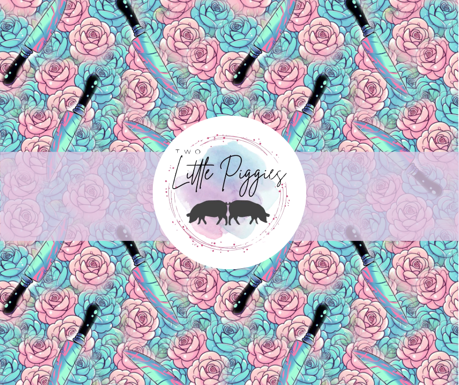 Printed Vinyl - Knives and Flowers