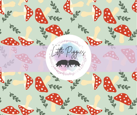 Printed Vinyl - Mushrooms