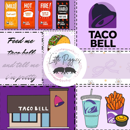 Printed Vinyl - Patchwork - Taco Bell