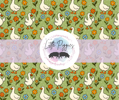Printed Vinyl - Green Silly Goose