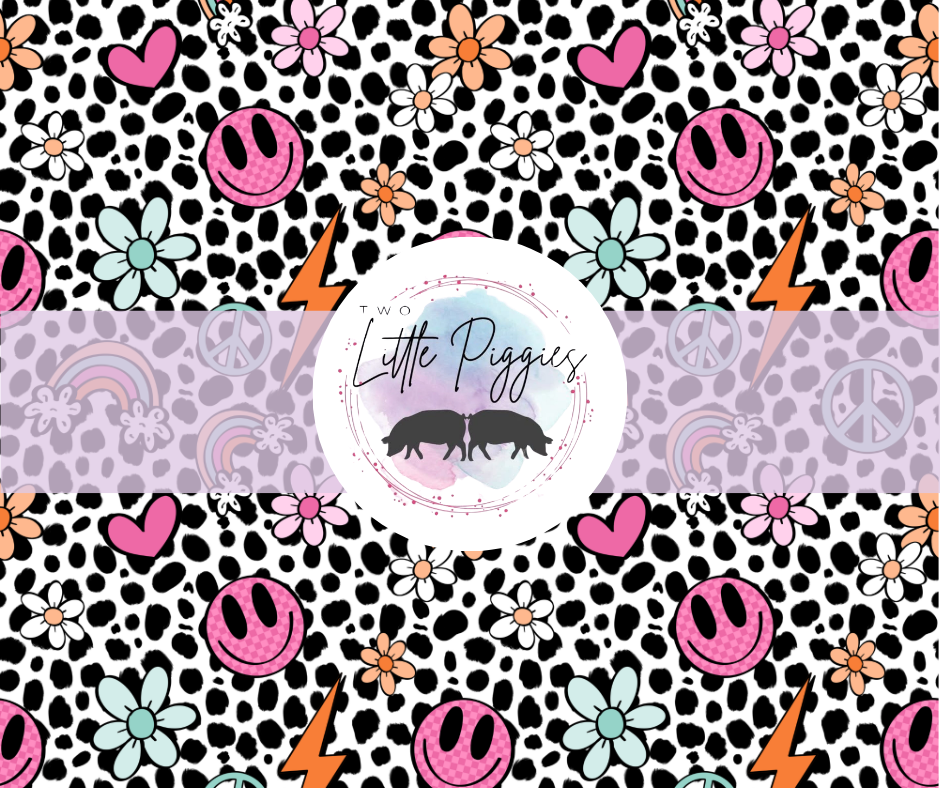 Printed Vinyl - Retro Dalmatian Smiley