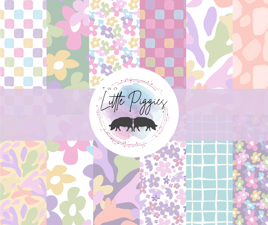 Printed Vinyl - Danish Pastels