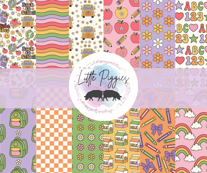 Printed Vinyl - Groovy Back to School