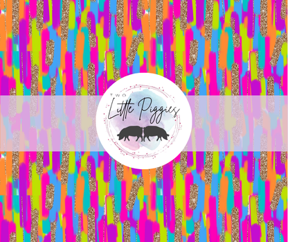 Printed Vinyl - Brushstroke Neon