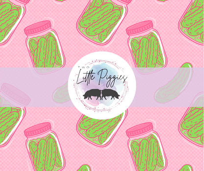 Printed Vinyl -Pickle Me Pink