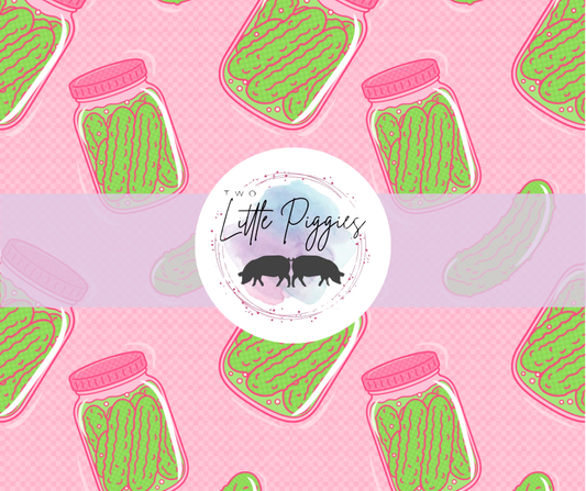Printed Vinyl -Pickle Me Pink
