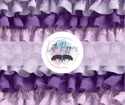 Printed Vinyl - Purple Ruffle