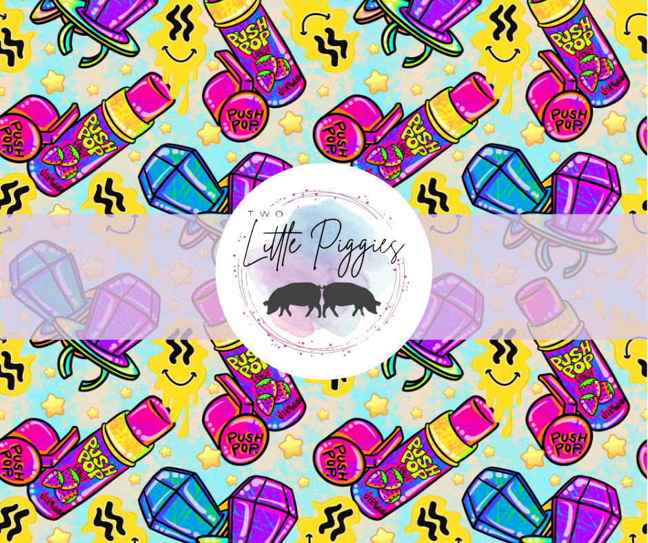 Printed Vinyl - 90's - Push Pops and Ring Pops