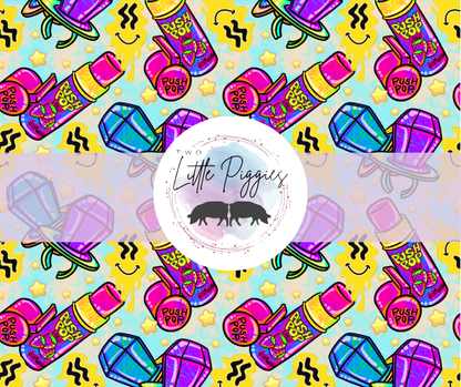 Printed Vinyl - 90's - Push Pops and Ring Pops