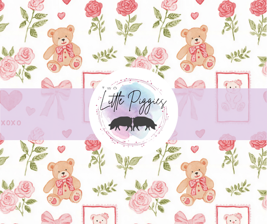 Printed Vinyl - Valentine - Teddy