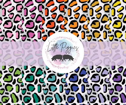 Printed Vinyl - Leopard Rainbow