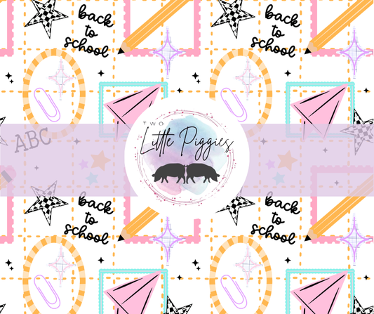 Printed Vinyl - Checkered Paper Planes