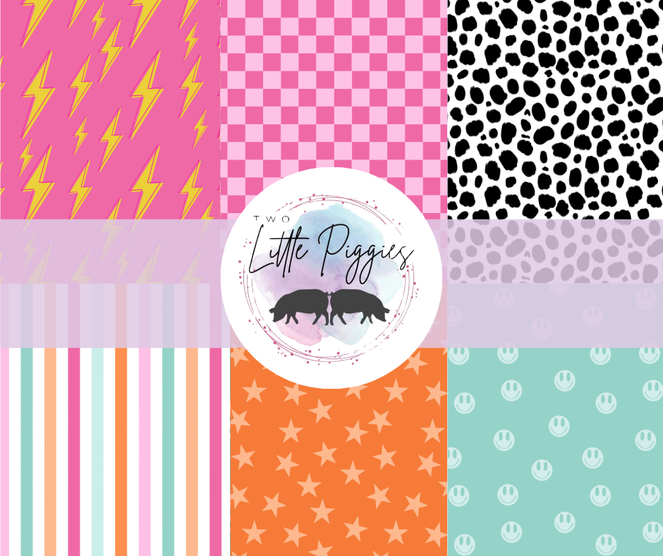 Printed Vinyl - Pastel Retro