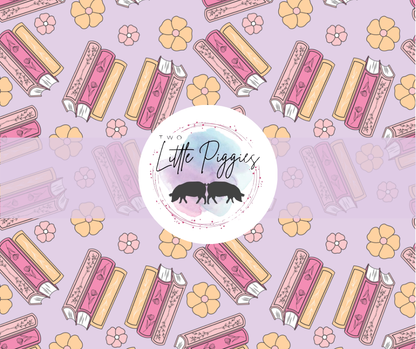 Printed Vinyl - Floral Bookstack