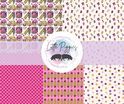 Printed Vinyl - Boho School Pink