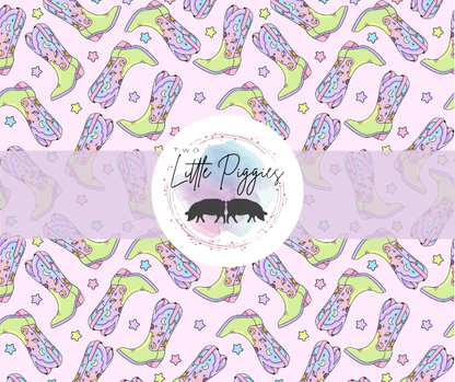 Printed Vinyl - Space Cowgirl Boots