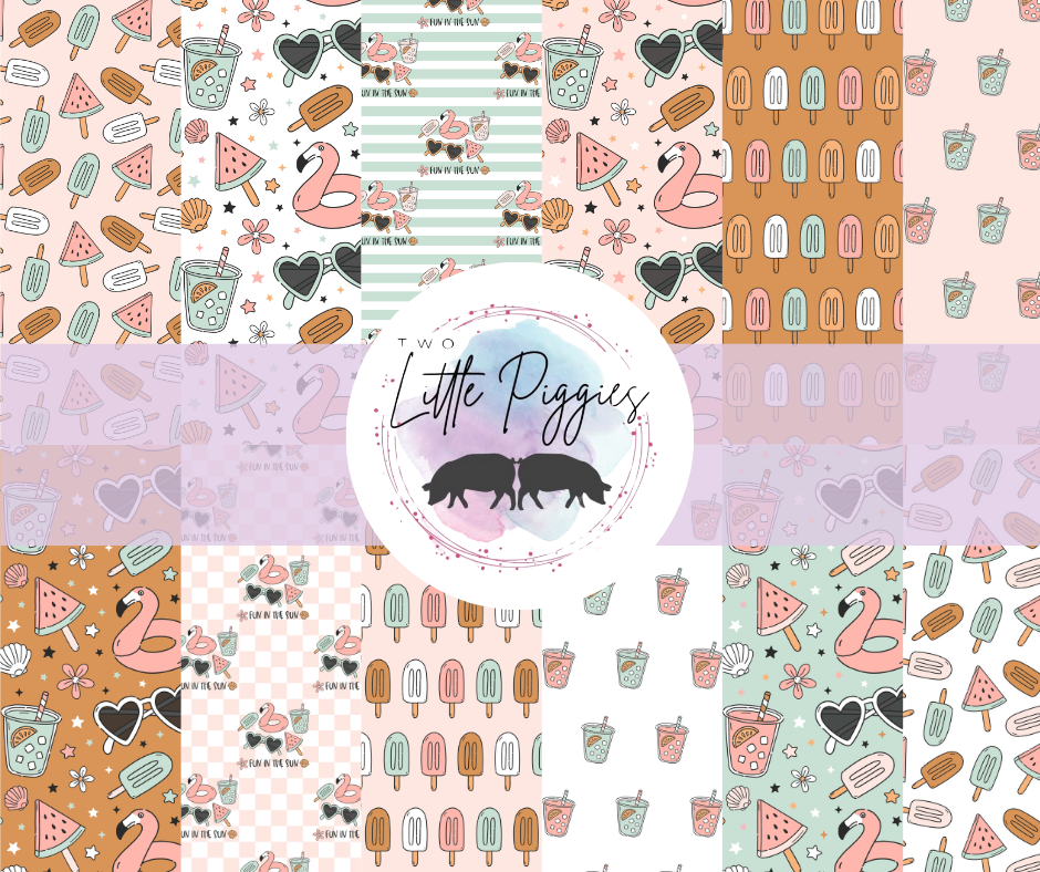 Printed Vinyl - Summer Fun Collection