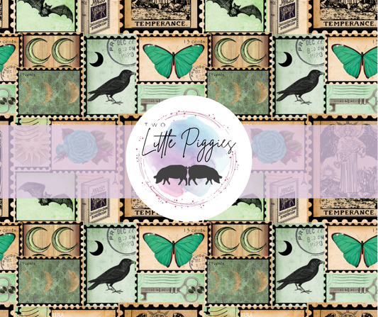 Printed Vinyl - Spooky Stamps