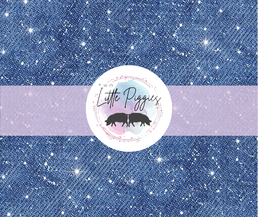 Printed Vinyl - Sparkle Denim