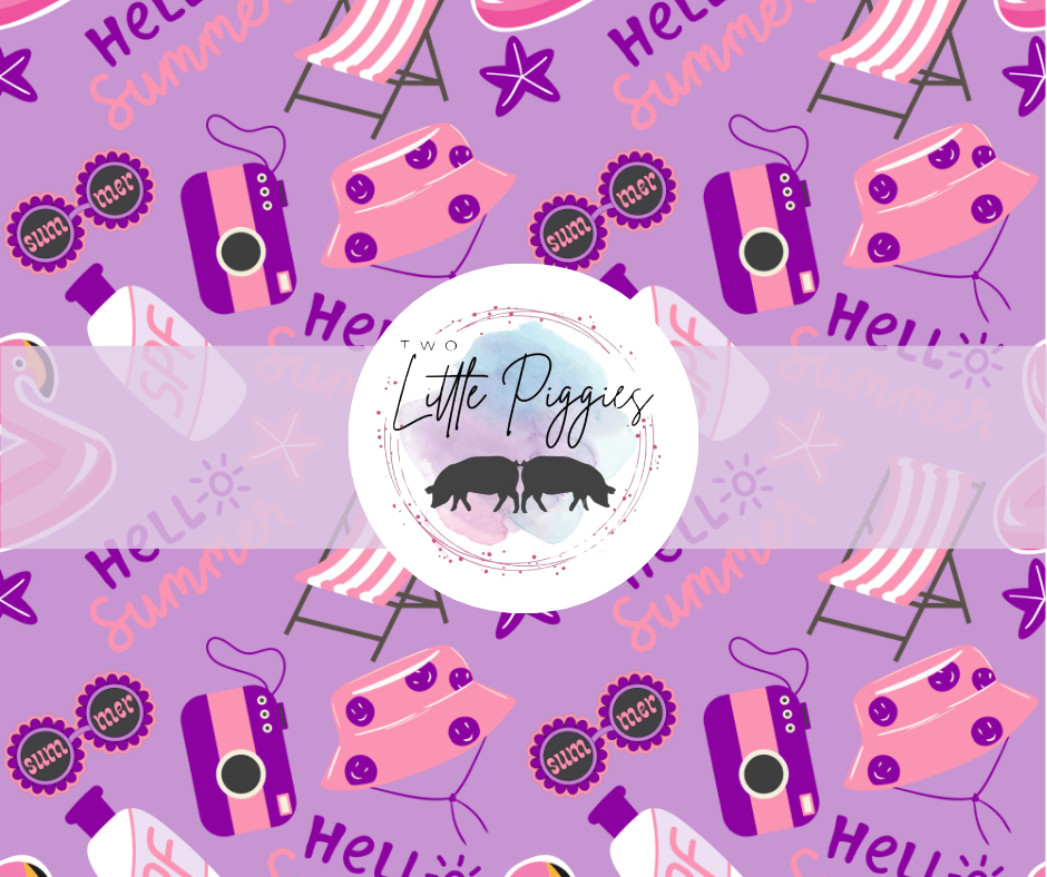 Printed Vinyl - Hello Summer