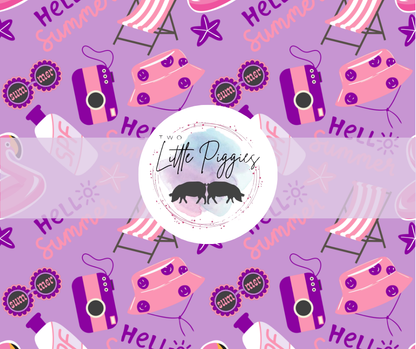 Printed Vinyl - Hello Summer