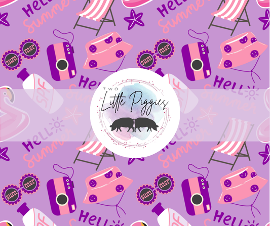 Printed Vinyl - Hello Summer