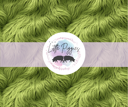 Printed Vinyl - Green Fur