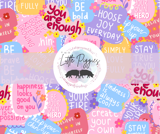 Printed Vinyl - Positivity Stickers