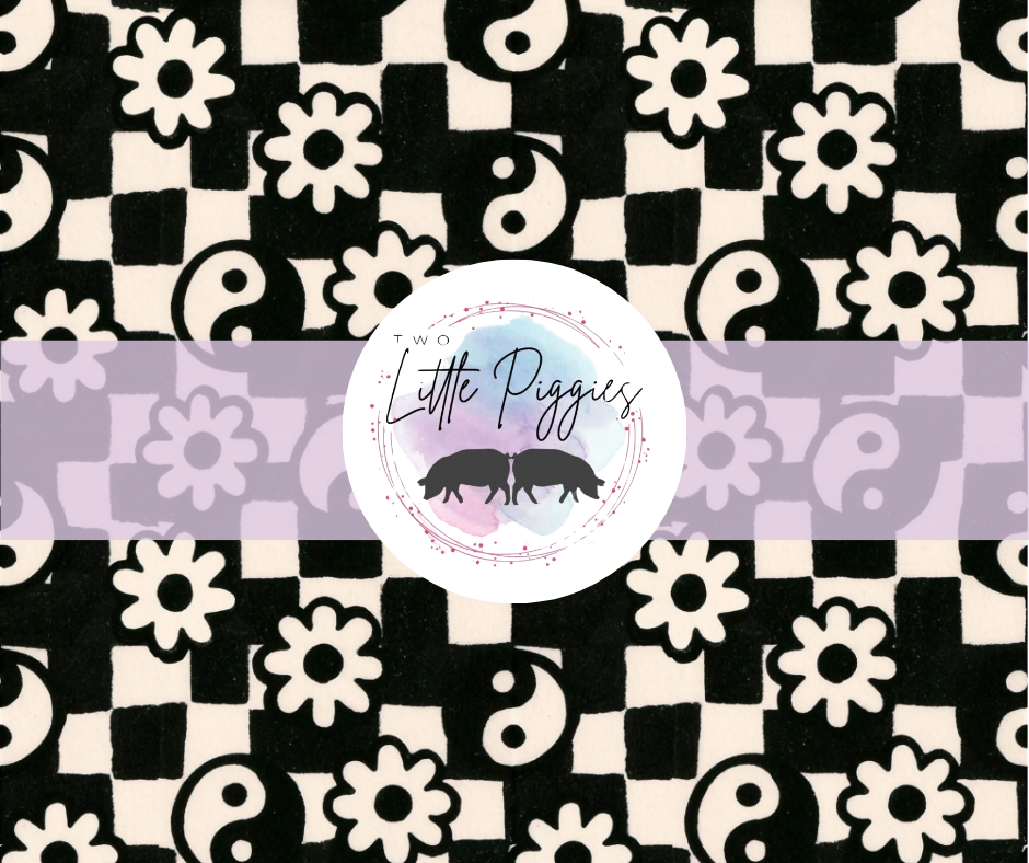 Printed Vinyl - Black and White Peace