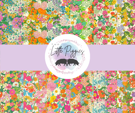 Printed Vinyl - Summer Floral Collection