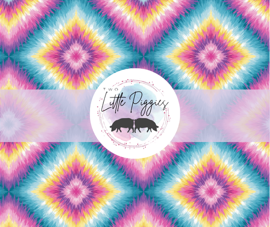 Printed Vinyl - Diamond Tie Dye
