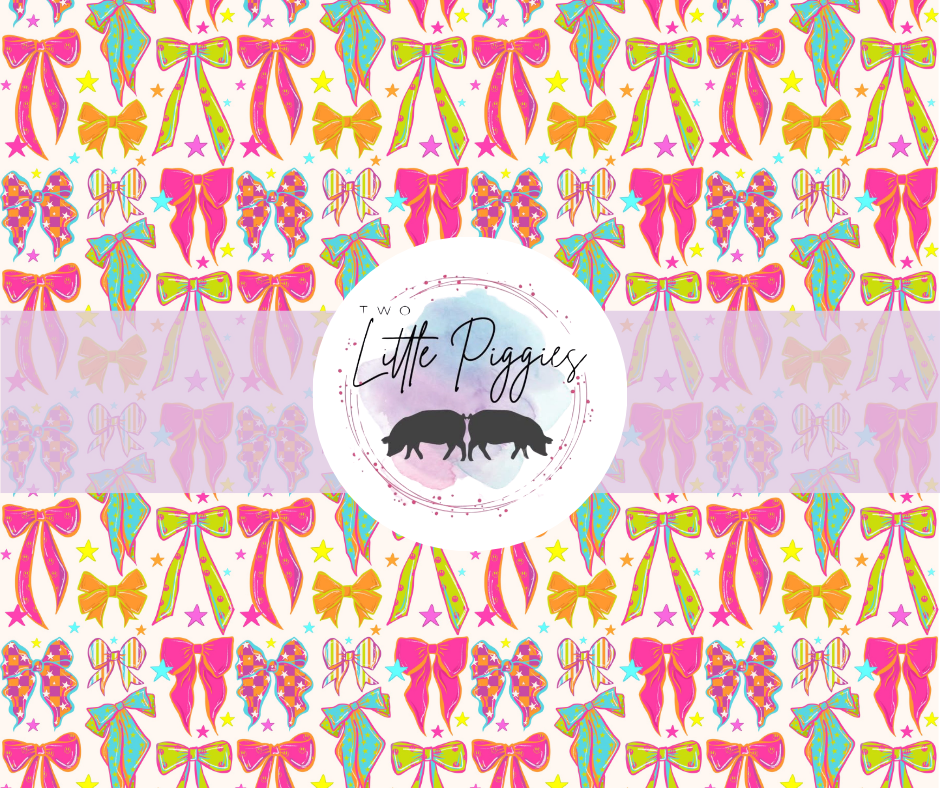 Printed Vinyl - Retro Bows