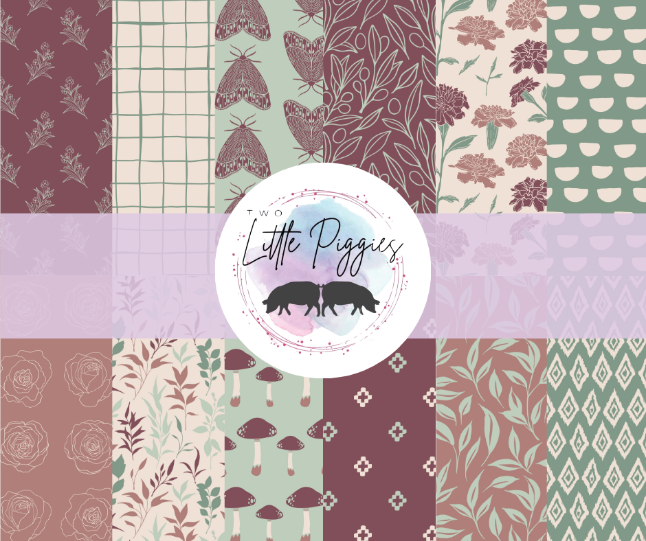 Printed Vinyl - Berry Mint Boho