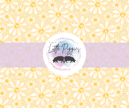 Printed Vinyl - Peace Flowers