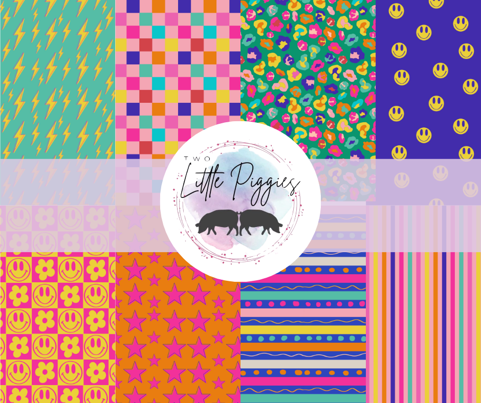 Printed Vinyl - Neon Retro