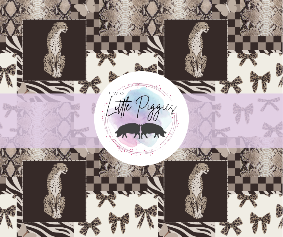 Printed Vinyl - Snake, Leopard, and Bows