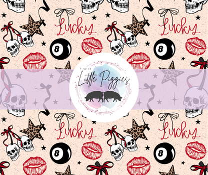 Printed Vinyl - Lucky Skulls