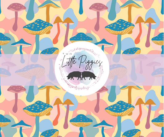 Printed Vinyl - Whimsical Mushrooms