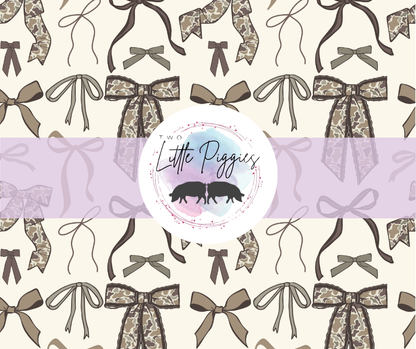 Printed Vinyl - Camo Bows