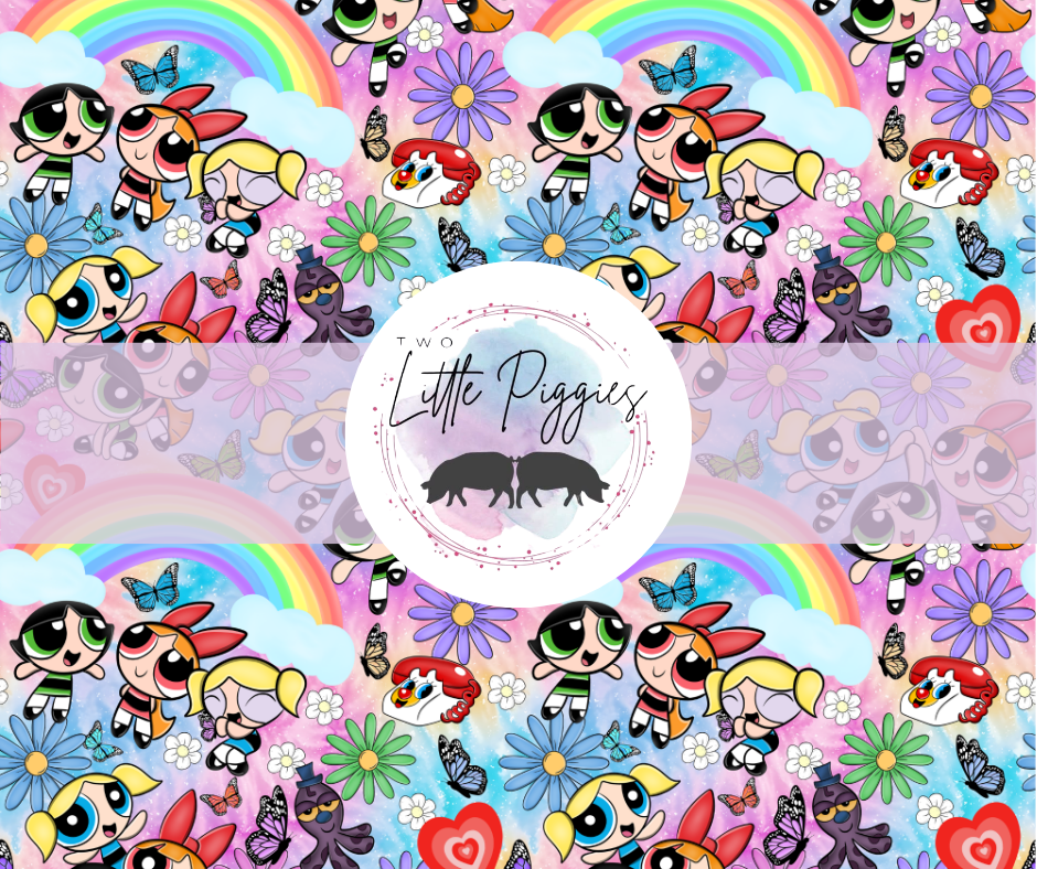Printed Vinyl - 90's - Powerpuff Girls