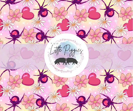 Printed Vinyl - Black Widow Hearts