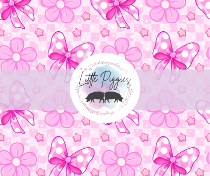 Printed Vinyl - Checkered Girly