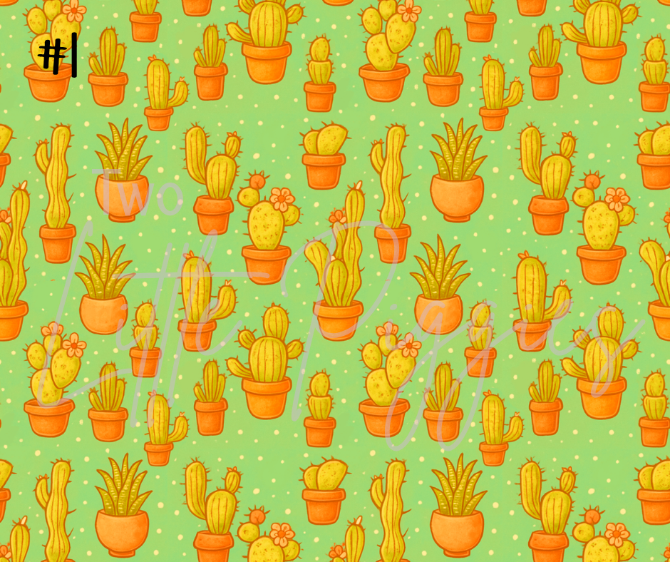 Printed Vinyl - Pretty Cactus