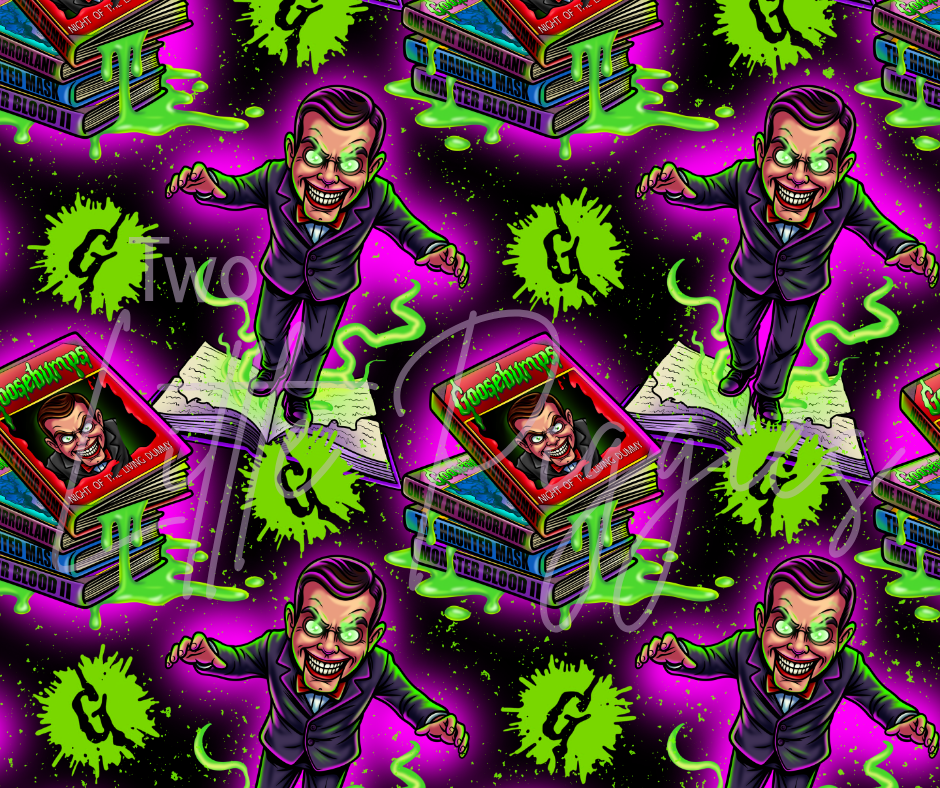 Printed Vinyl - Goosebumps Bookstack
