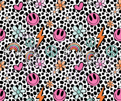 Printed Vinyl - Retro Dalmatian Smiley