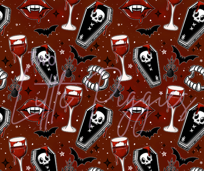 Printed Vinyl - Spooky Vampire