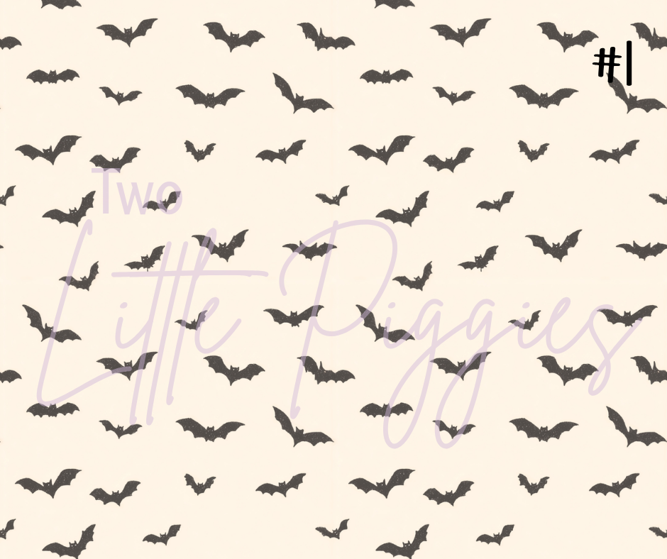 Printed Vinyl - Pastel Halloween Doodle