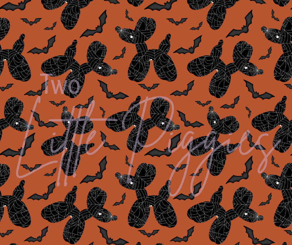 Printed Vinyl - Halloween Balloon Dogs