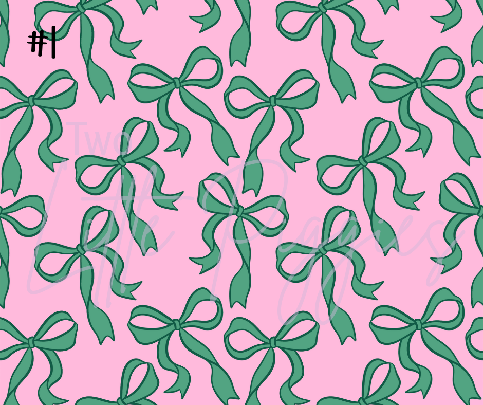 Printed Vinyl - St. Patrick's - Salmon and Green