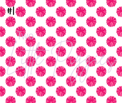 Printed Vinyl - Cheer - Pink and Navy